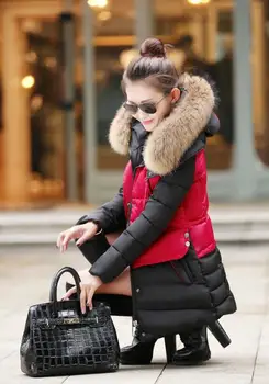 AQ207 Women's wadded jacket outerwear winter medium-long cotton-padded Parkas womens winter jackets and coats