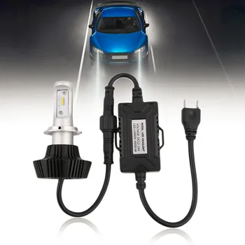 2pcs C8 H7 Car LED Headlamp Bulb Head lights Replace Xenon Headlights 8000lm 9V-36V 80W 6000K White LED Light 6063 aluminum Hot