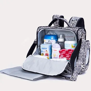 5Style Fashion Mulifuction Baby Diaper Nappy Bags Large Capacity Waterproof Stroller Backpack Maternity Baby Bag Backpack Mother