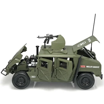 Alloy metal model 1:18 Hummer model of adult military battlefield art collection creative ornaments gifts dynamic model