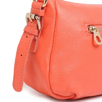 Style Fashion Genuine Leather Women Messenger Bag Casual real cowhide shoulder bags for women handbags female