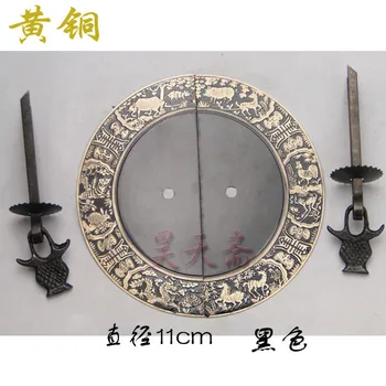 Haotian vegetarian] Chinese antique furniture round fancy kitchen door door handle HTB-193 twelve students