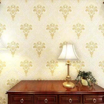 Papier peint 3D Wallpaper for Walls Damask Wall Paper Bedroom Wallpaper Roll 3d wall panel Modern Floral Wallpaper Home Decal