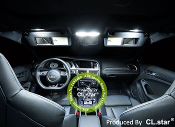 20pcs Error Free for Audi A4 S4 B8 Quattro Avant Wagon LED bulb Interior dome Light Kit + License plate lamp (2009-)