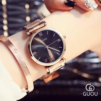 2016 New Luxury Glitter Roman Dial Quartz Wristwatch Watch Women Simple Fashion Casual Dress Steel Clock For Ladies Girls OP001