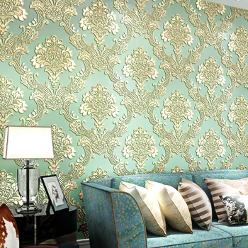 3D Wallpapers Home Decor Bedroom Wallpaper Flower Damask Floral Wall Paper Roll Non woven Wallpaper Living room papel de parede