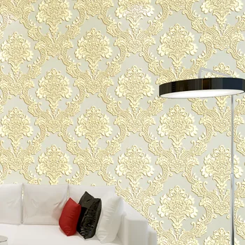 3D Wallpapers Home Decor Bedroom Wallpaper Flower Damask Floral Wall Paper Roll Non woven Wallpaper Living room papel de parede