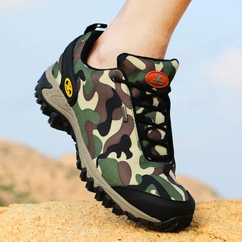 Outdoor Men hiking shoes zapatillas north the Camouflage anti-slip waterproof walking trainers tenisky sneakers climbing shoes