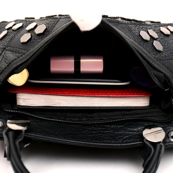 Soft cowhide genuine leather women handbags paillette ladies messenger bags BMA05