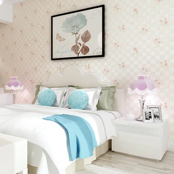 3D Behang Pastoral Floral Wallpaper Bedroom Non Woven Wallpaper Flowers for Walls Wall Mural papel de de parede para quarto