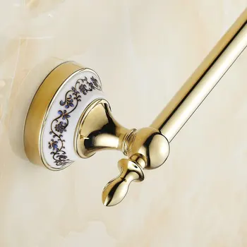 Single Fasion 60cm Bathroom Towel Rack And Ceramic Accessories of Golden Bar Real Rushed Prateleira Cobre Leito Casal