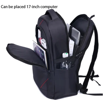 New Designer Brand Business Style Knapsack Waterproof Black Oxford Laptop Backpack for Men College Students Schoolbag Rucksacks