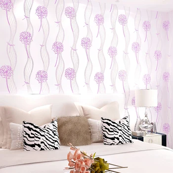 Modern Brief Romantic Dandelion Wallpaper Roll Non-woven Wallpaper for Living Room Rustic Wall Paper for Walls Bedroom Wallpaper