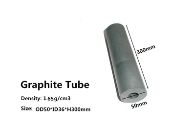 Electrode Graphite Tube  OD50*H300mm    , graphite tube for casting metal as furnaces linings