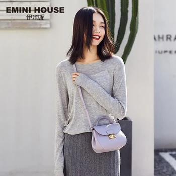 EMINI HOUSE Split Leather Women Messenger Bags Crossbody Bags For Women 2017 Fashion Shoulder Bag Brand Leather Handbag