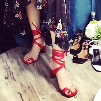 MIQUINHA Hot European Style Women Summer Shoes Med Heel Flip Flop Lady Sandals Cross Tied Butterfly Knot Shoes Mujer Sandalia