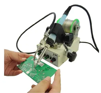 1pcs automatic soldering iron machine tin feeding constant temperature soldering iron Pedal soldering machine Fixed type iron