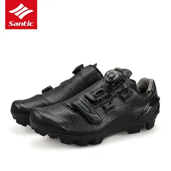 Santic 2017 New MTB Cycling Shoes Men Breathable Mountain Bike Riding Shoes Self-Locking Bicycle Sport Shoes Zapatillas Ciclismo