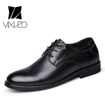 VIXLEO 2017 New Business Dress Shoes Genuine Leather Upper Rubber Outsole Men's Leisure Shoes Casual Shoes V1688