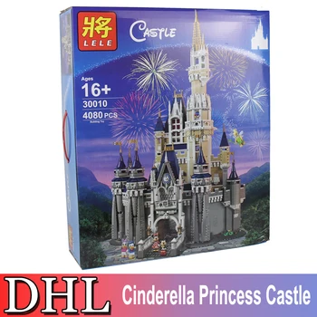2017 City Street Model Building Kit Blocks Bricks 4080Pcs Cinderella Princess Castle Toys For Children Gift Compatible With 7784