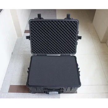 Internal 517*392*229mm waterproof shockproof plastic traveling case with full pick pluck foam