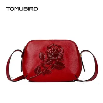 Women genuine leather bag luxury handbags women bags designer cowhide embossed women leather handbags shoulder messenger bag