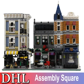 4002pcs 15019 LEPIN City Street Model Building Kits Blocks Bricks Assembly Square Toys For Children Compatible With Gift 10255