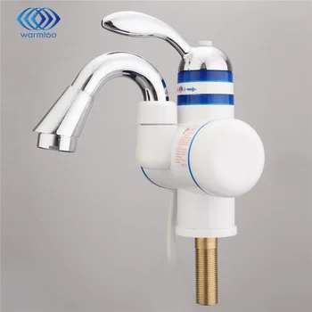220V Fast Heating Electric Water Heater Basin Faucet Hot/Cold Mixer Water Taps