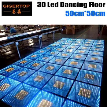 TP-E24 TIPTOP Wedding Decoration Mirror 3D Led Dance Floor With Time Tunnel Effect, 60PCS 5050 SMD Epistar Leds Mirror Reflect