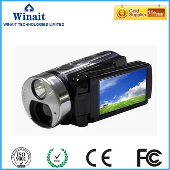 Full hd 1080p digital video camera HDV-T99 dual solar charging 16X digital zoom 32GB memory video camcorder