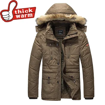 2016 New Winter Men Parkas casual Jackets Man Hooded windproof Thick Warm Outwear Overcoat Wadded Coat brand clothing