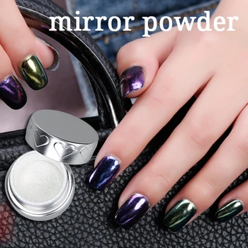 12 Colors/Set Nail Art Chrome Mirror Powder metallic powder for nails