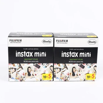 Genuine 100pcs Fuji Fujifilm Instax Mini 8 Film For 8 50s 7s 7 50i 90 25 Share SP-1 Instant Camera White Edge Fast