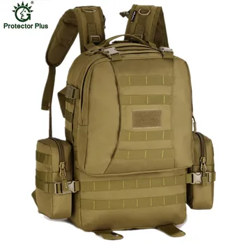 Molle Equipment Tactics Backpack 50L Large Capacity Travel Bag Pack Waterproof Nylon 3P Army Military Backpack Travel School Bag