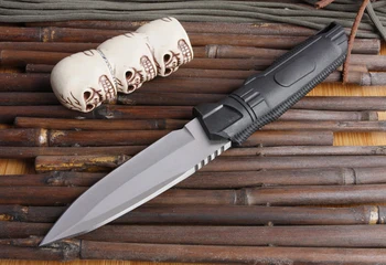 2017 New 5Cr13Mov Chrome Steel White Tactical Hunting Knife Fixed Blade Knife Camping Survival Knives hardness 59 HRC 0213-1#