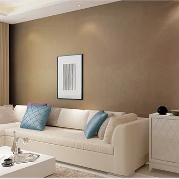 Beibehang Genuine high-grade non-woven silk wallpaper solid color living room bedroom wallpaper papel de parede Plain wallpaper