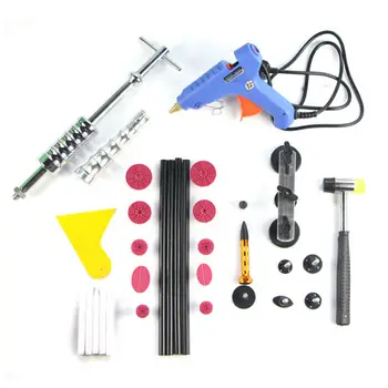 PDR slide hammer puller Hammer dent Removal Bridge set Paintless Dent Repair Kit Hot Melt Glue Sticks glue tabs hand tool