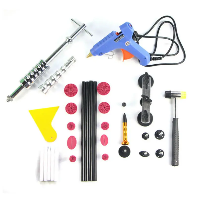 PDR slide hammer puller Hammer dent Removal Bridge set Paintless Dent Repair Kit Hot Melt Glue Sticks glue tabs hand tool