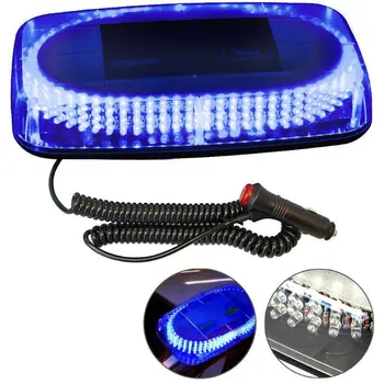 240 LED Car Police Strobe Flash Light Dash Emergency 7 Flashing Light Blue