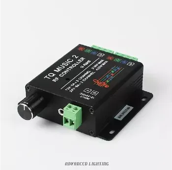Wireless Multifunction RF Music Controler RGB LED Controller - Black for RGB Strip Module (DC 12V/24V)
