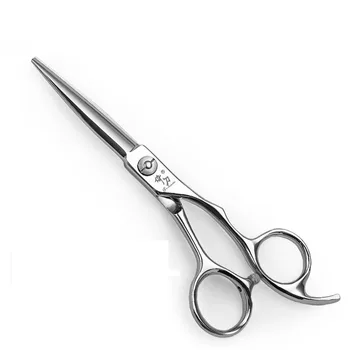 Japan 440C Stainless Steel Professional Hair Scissors For Barber Shop Flat Salon Cutting Scissors-hand