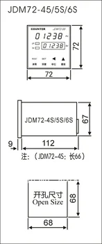 JDM72-4S intelligent digital counter meter counter of measurement instrument