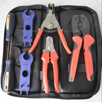 1set Crimper Solar Crimping Tool Kits for 2.5-6.0mm2 MC3 and MC4 Connectors ,LY TOOL For Solar Panel Installation