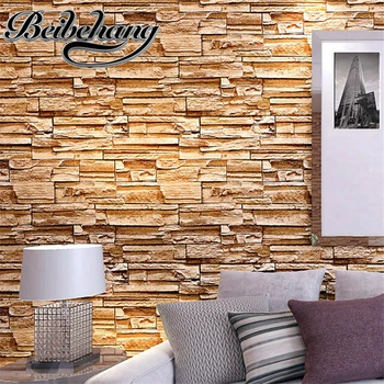Beibehang Simulated Brick PVC Wallpaper Stereo Brick Storefront Backdrop Bedroom Living Room TV Wall Chinese Brick Wall paper
