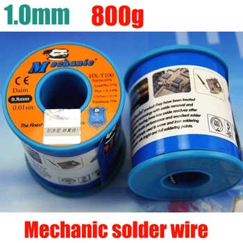 800g 63/37 Tin Lead 1.0mm Diameter Rosin Core Flux Solder Wire Reel Welding Soldering Welding repairs essential