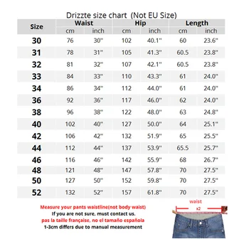 Drizzte Men Plus Size 40 42 44 46 48 50 52 Stretch Denim Large Big Jeans Shorts Black Blue Jean Trousers Pants For Summer