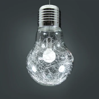 S Loft Vintage Retro Big Bulb Pendant Ceiling Lamp Glass Droplight For Cafe Bar Coffee Shop Club Store