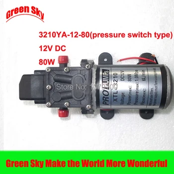 8L/MIN 80W High Pressure high head diaphragm pump 12v pressure switch