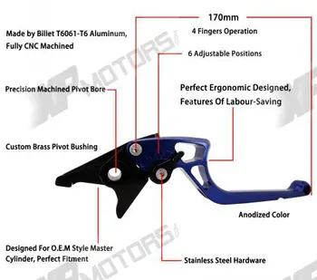 Ergonomic New CNC Adjustable Right-angled 170mm Brake Clutch Levers For Suzuki DL650 V-Strom 2011 2012