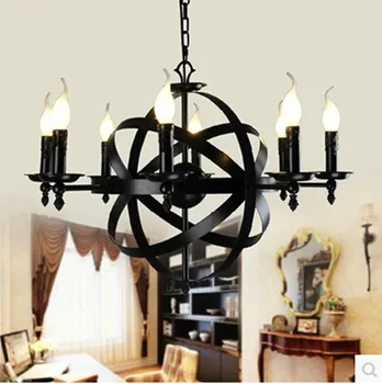 Vintage Loft Industrial LED American Country pendant light Adjustable Wire Lamps Retractable Decoration Lighting